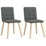 vidaXL Eetkamerstoelen 4 st stof lichtgrijs