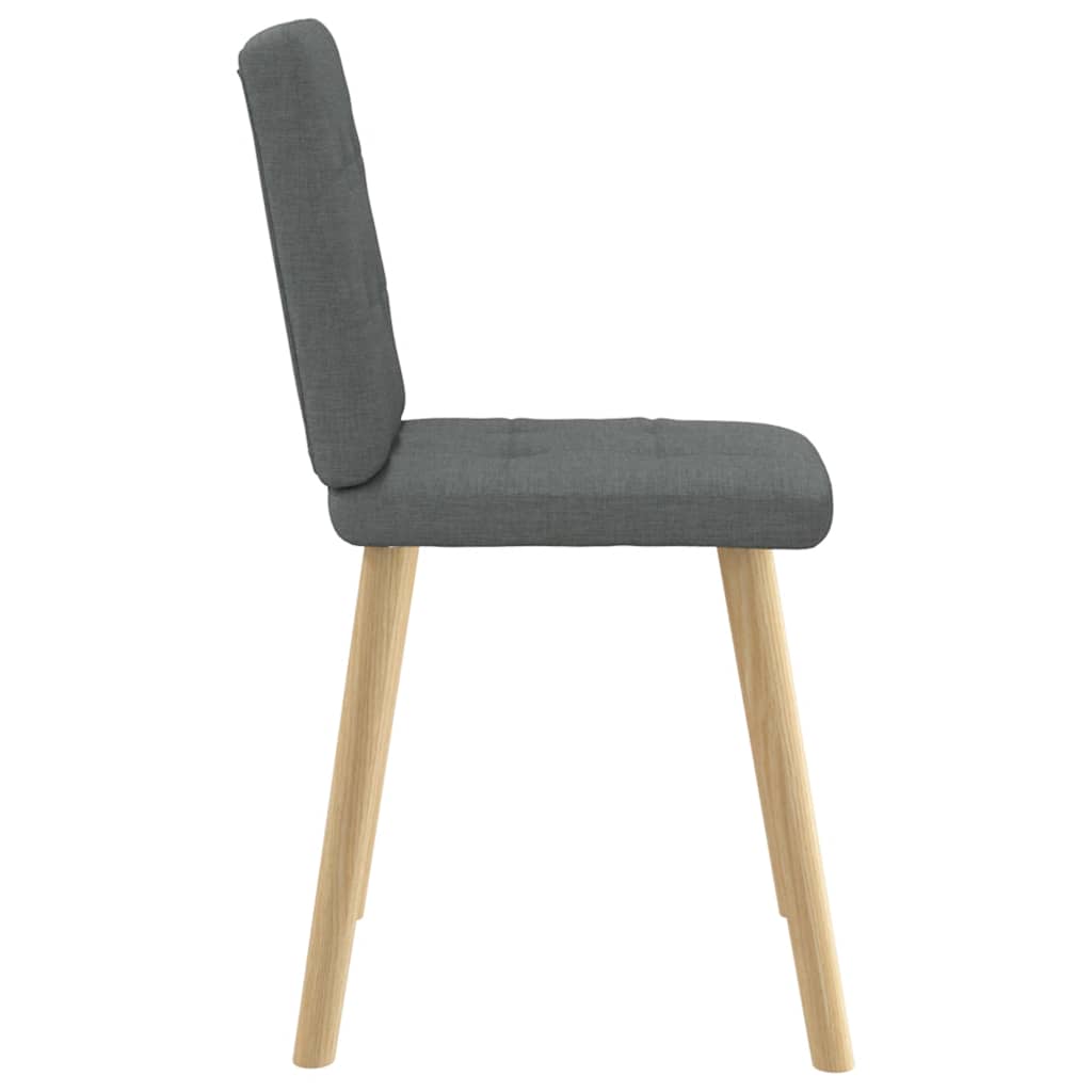 vidaXL Eetkamerstoelen 4 st stof lichtgrijs