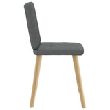 vidaXL Eetkamerstoelen 4 st stof lichtgrijs