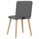 vidaXL Eetkamerstoelen 4 st stof lichtgrijs