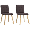 vidaXL Eetkamerstoelen 4 st stof lichtgrijs