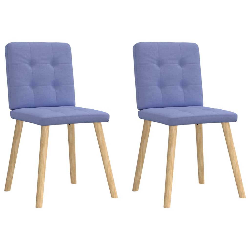 vidaXL Eetkamerstoelen 4 st stof lichtgrijs
