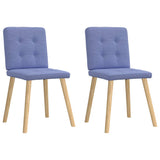 vidaXL Eetkamerstoelen 4 st stof lichtgrijs