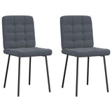 vidaXL Eetkamerstoelen 4 st fluweel lichtgrijs