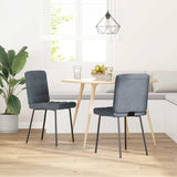 vidaXL Eetkamerstoelen 4 st fluweel lichtgrijs