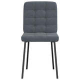 vidaXL Eetkamerstoelen 4 st fluweel lichtgrijs
