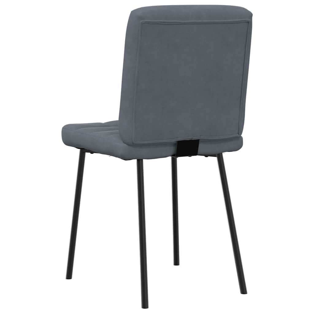 vidaXL Eetkamerstoelen 4 st fluweel lichtgrijs