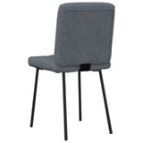 vidaXL Eetkamerstoelen 4 st fluweel lichtgrijs