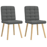 vidaXL Eetkamerstoelen 4 st stof lichtgrijs
