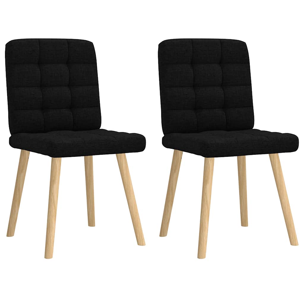 vidaXL Eetkamerstoelen 4 st stof lichtgrijs