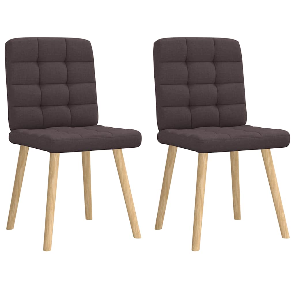 vidaXL Eetkamerstoelen 4 st stof lichtgrijs