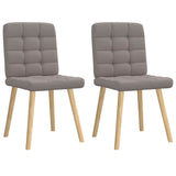 vidaXL Eetkamerstoelen 4 st stof lichtgrijs