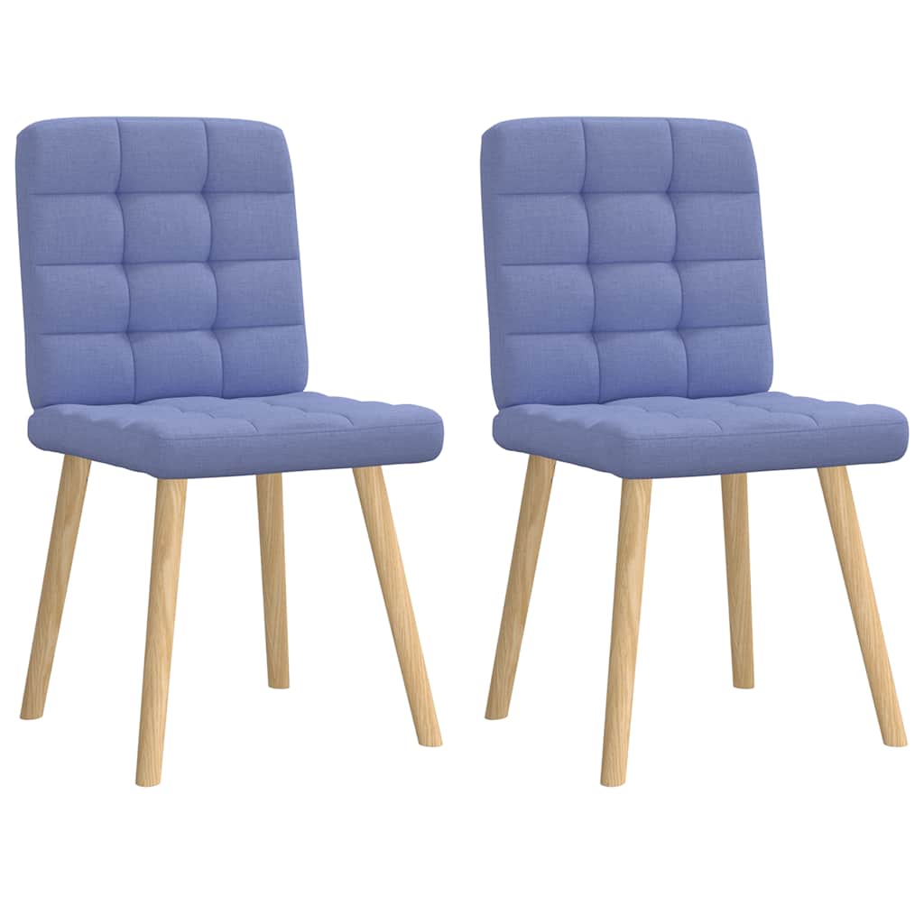 vidaXL Eetkamerstoelen 4 st stof lichtgrijs