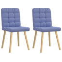 vidaXL Eetkamerstoelen 4 st stof lichtgrijs