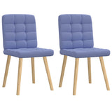 vidaXL Eetkamerstoelen 4 st stof lichtgrijs