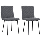 vidaXL Eetkamerstoelen 4 st fluweel lichtgrijs