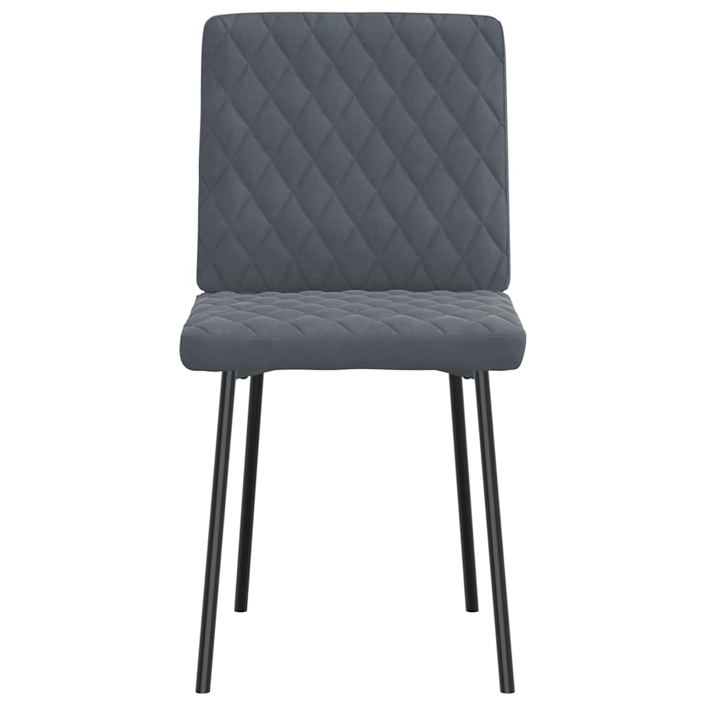 vidaXL Eetkamerstoelen 4 st fluweel lichtgrijs