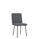 vidaXL Eetkamerstoelen 4 st fluweel lichtgrijs