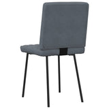 vidaXL Eetkamerstoelen 4 st fluweel lichtgrijs