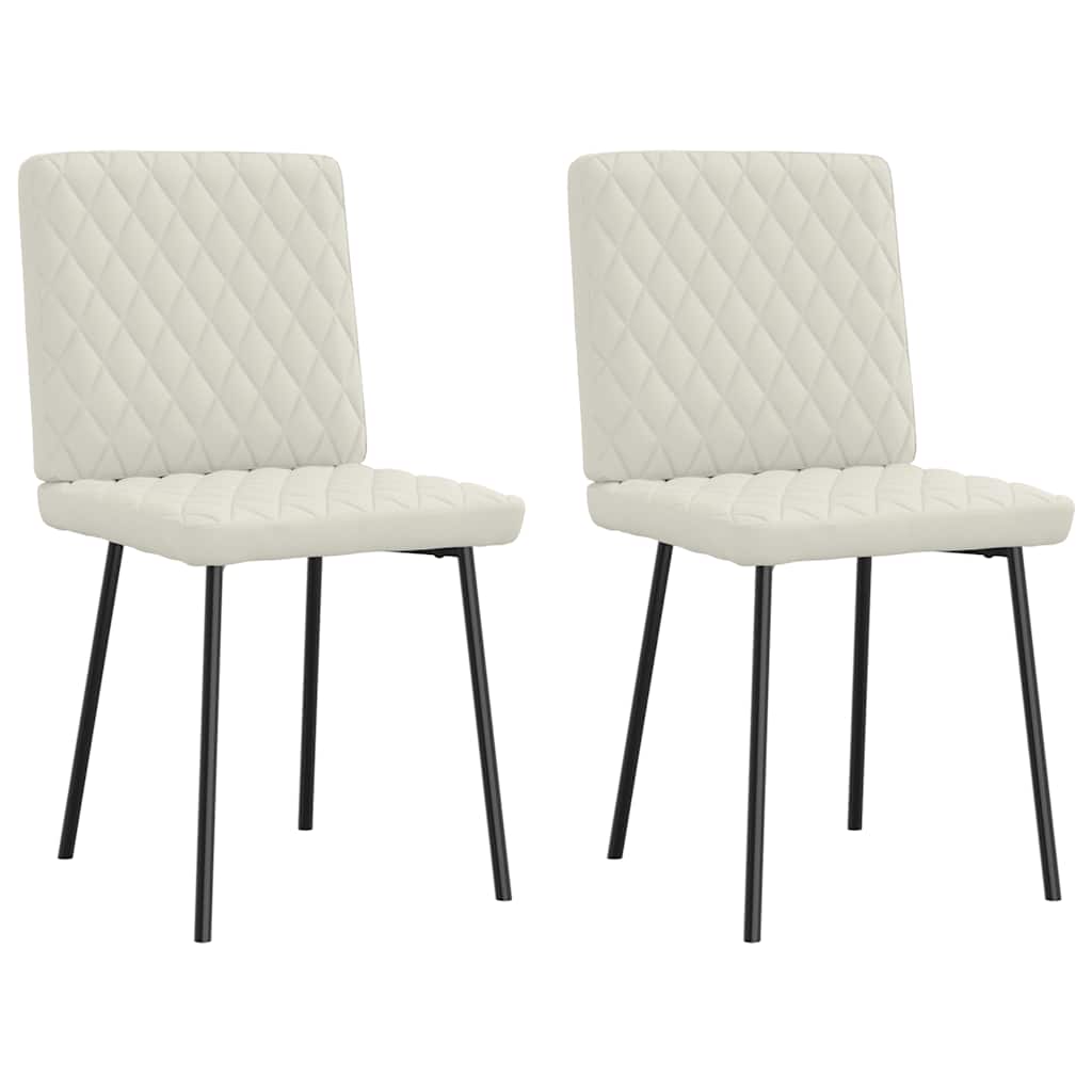 vidaXL Eetkamerstoelen 4 st fluweel lichtgrijs