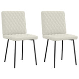 vidaXL Eetkamerstoelen 4 st fluweel lichtgrijs