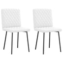 vidaXL Eetkamerstoelen 4 st kunstleer grijs