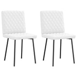vidaXL Eetkamerstoelen 4 st kunstleer grijs