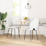 vidaXL Eetkamerstoelen 4 st kunstleer grijs
