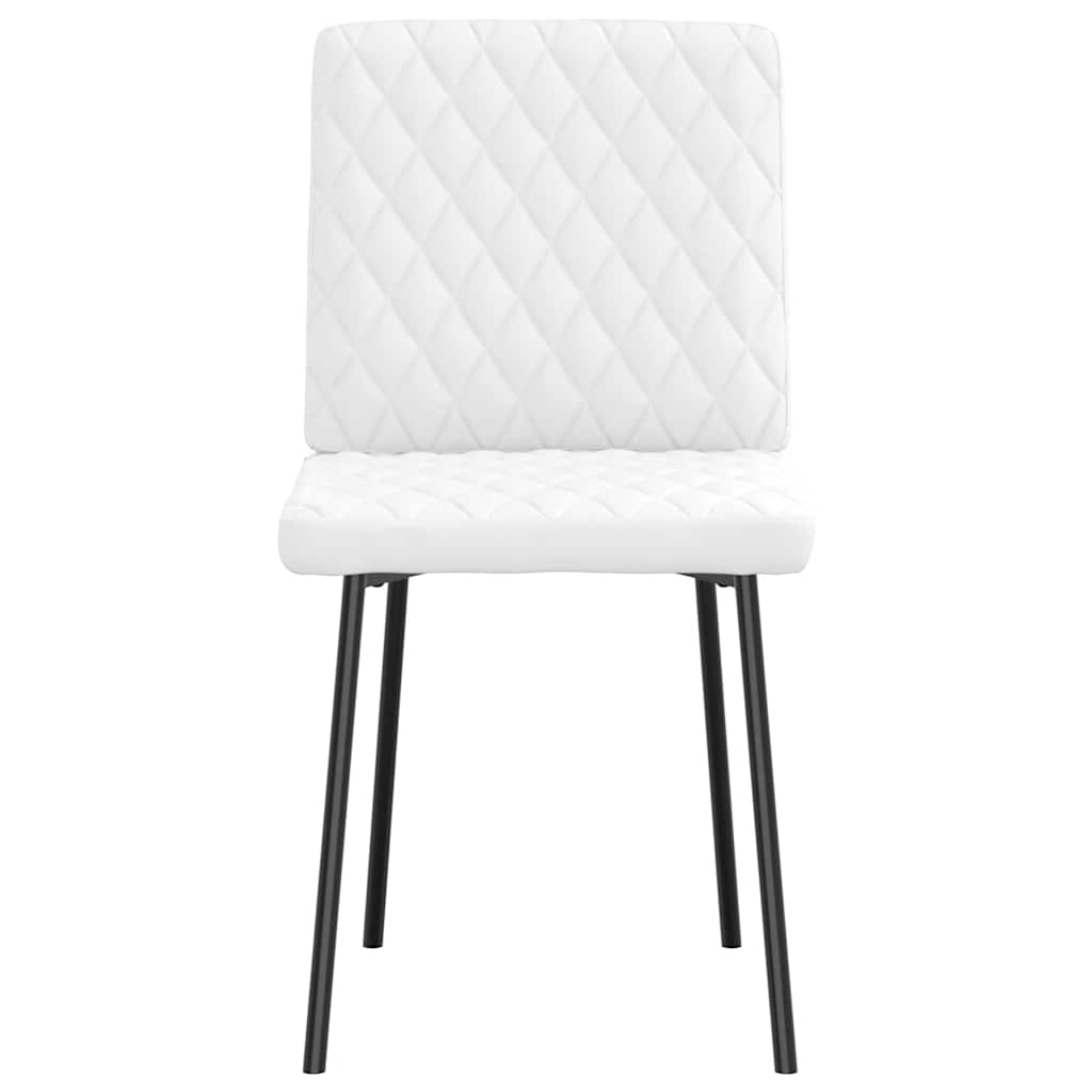 vidaXL Eetkamerstoelen 4 st kunstleer grijs