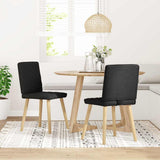 vidaXL Dining Chairs 4 pcs fabric light grey