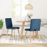 vidaXL Dining Chairs 4 pcs fabric light grey