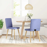 vidaXL Dining Chairs 4 pcs fabric light grey
