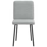 vidaXL Eetkamerstoelen 4 st fluweel lichtgrijs