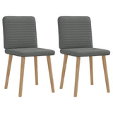 vidaXL Dining Chairs 4 pcs fabric light grey