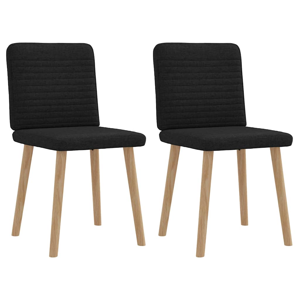 vidaXL Dining Chairs 4 pcs fabric light grey