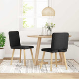 vidaXL Dining Chairs 4 pcs fabric light grey