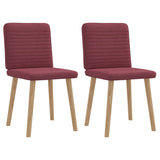 vidaXL Dining Chairs 4 pcs fabric light grey
