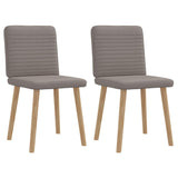 vidaXL Dining Chairs 4 pcs fabric light grey