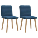 vidaXL Dining Chairs 4 pcs fabric light grey