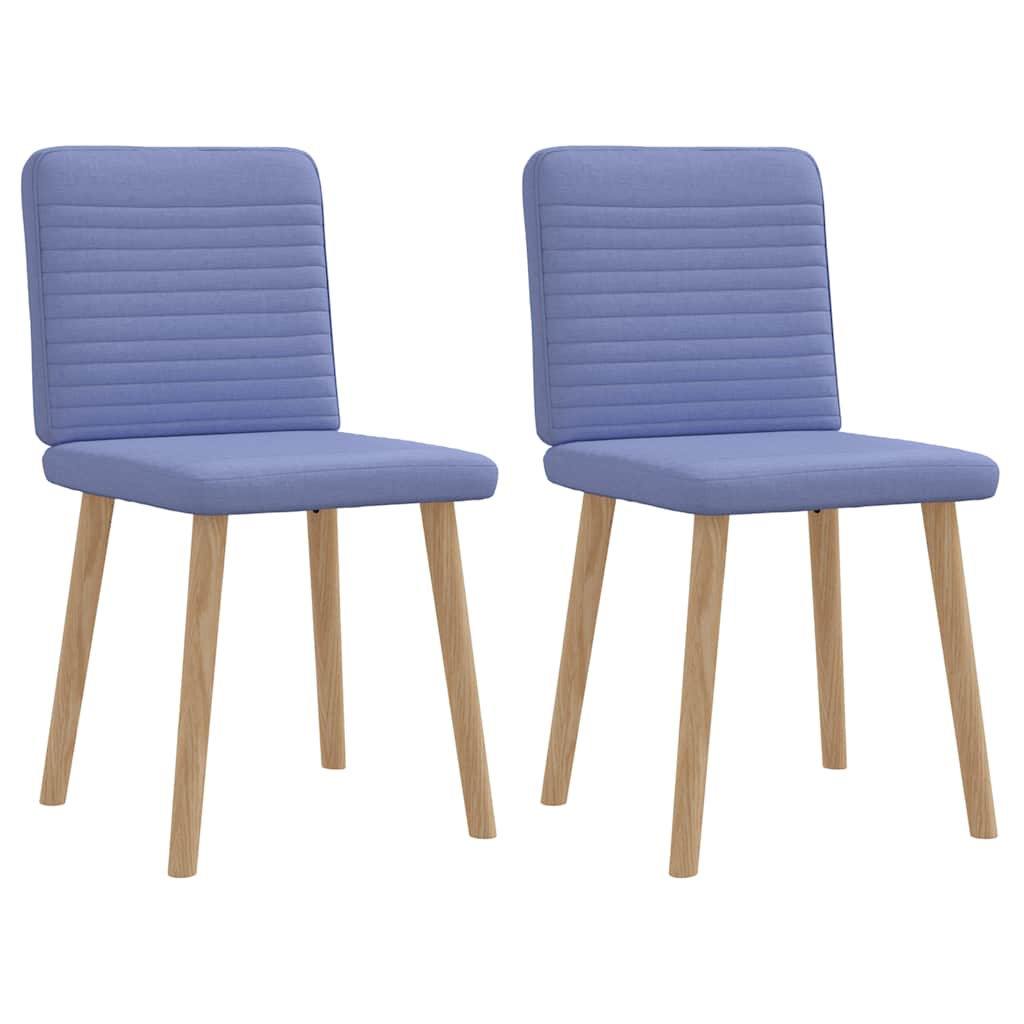 vidaXL Dining Chairs 4 pcs fabric light grey