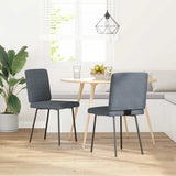 vidaXL Eetkamerstoelen 4 st fluweel lichtgrijs
