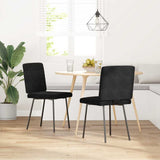 vidaXL Eetkamerstoelen 4 st fluweel lichtgrijs
