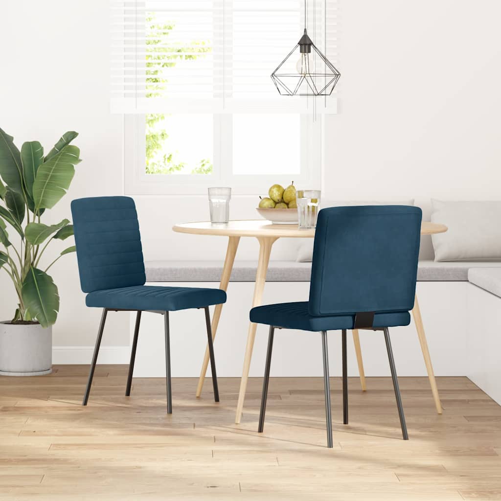 vidaXL Eetkamerstoelen 4 st fluweel lichtgrijs