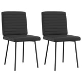 vidaXL Eetkamerstoelen 4 st kunstleer grijs