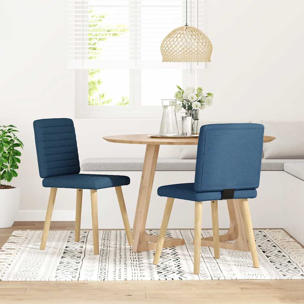 vidaXL Eetkamerstoelen 4 st stof lichtgrijs
