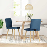 vidaXL Eetkamerstoelen 4 st stof lichtgrijs