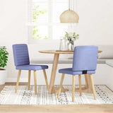 vidaXL Eetkamerstoelen 4 st stof lichtgrijs