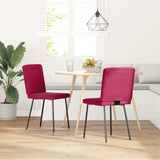 vidaXL Eetkamerstoelen 4 st fluweel lichtgrijs