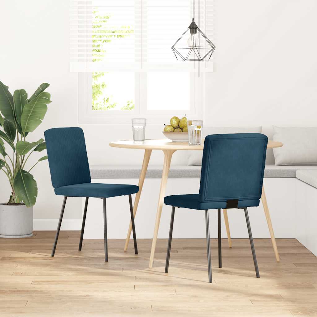 vidaXL Eetkamerstoelen 4 st fluweel lichtgrijs