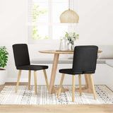 vidaXL Eetkamerstoelen 4 st stof lichtgrijs